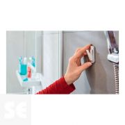 Powerstrips Waterproof Gancho Acero Y Blanco Grandes + Tiras