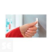 Powerstrips Waterproof Gancho Acero Y Blanco Grandes + Tiras