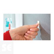 Powerstrips  Waterproof Gancho Acero Y Blanco Pequeño + Tiras