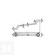 Llave Fija Acodada Acero 21 mm/23 mm