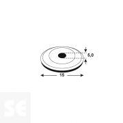 Arandela Estanca  Sellado15x5mm. Acero inoxidable A2 