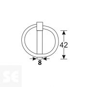 Pasador 8x42 mm 11023