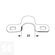 Abrazaderas tubo 22mm. (4u.)