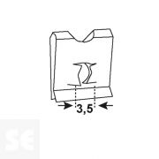 Tuercas 7990 Cincados 3,5 mm