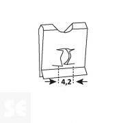 Tuercas 7990 Cincados 4,2 mm