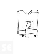 Tuercas 7990 Cincados 3,9 mm