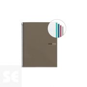 Notebook-4 A5 120 Cla Reciclado Ecogris