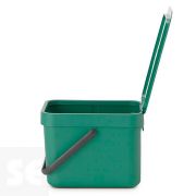 Sort & Go, Cubo de Desperdicios Verde Abeto 6 l