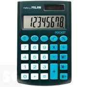 Calculadora Pocket 8 Dígitos Negra Funda