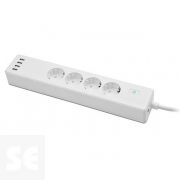 Muvit Io Regleta Inteligente Blanca Wifi 4 Tomas 4 USB