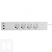 Muvit Io Regleta Inteligente Blanca Wifi 4 Tomas 4 USB