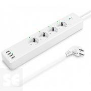 Muvit Io Regleta Inteligente Blanca Wifi 4 Tomas 4 USB