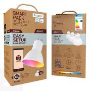 Muvit Io Pack 3 Bombillas Gu10 400 lm, 5.5 w, Rgb+Cct