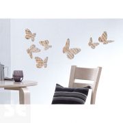 Decoracion 3D Mariposas Concerto (8x6,5Cm A 14x11Cm