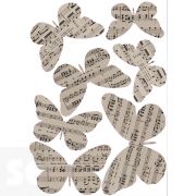 Decoracion 3D Mariposas Concerto (8x6,5Cm A 14x11Cm