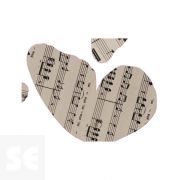 Decoracion 3D Mariposas Concerto (8x6,5Cm A 14x11Cm