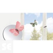 Decoracion 3D Transp.- Mariposas Color Pastel (8x6,5Cm A 14x11Cm