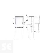 Colgador Abatible Servetto 10Kg.-60x100 Niquel