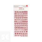 Pegatinas Alfabeto 304u. Red Glitter 346657