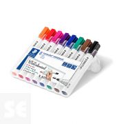 Estuche Exclusivo Staedtler Box 8 Marcadores Lumocolor® Whiteboard Marker 351