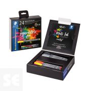 Estuche de Cartón Colores Surtidos 24 Rotuladores Pigment Brush