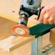 Cepillo Disco Nylon Vástago 6 mm Rojo/Agresivo Diámetro 75 mm Wolcraft 150