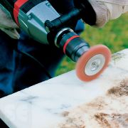 Cepillo Disco Nylon Vástago 6 mm Rojo/Agresivo Diámetro 75 mm Wolcraft 150