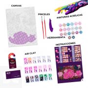 Kit de Modelado 3d + Pintura Colibríes Enamorados 30x40cm