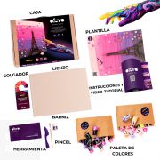 Conjunto Creativo Pintura 3d Diy París 30x40cm