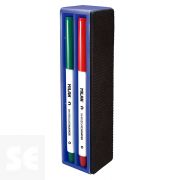 4 Rotuladores Pizarra Blanca en Caja-Borrador