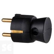 Clavija S/Lat Negra 2p+T 16a