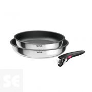 Set Sartenes Ingenio Cook Eat 22/26cm + Mango Extraíble Tefal