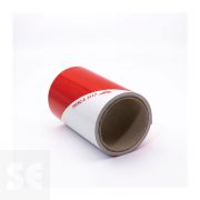 Balizamiento Adhesivo Blanco-Rojo 14,1 cm ancho (a metros)