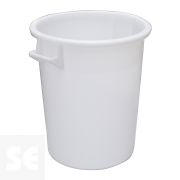 Contenedor Industrial 75 Lt Politheno Blanco Sin Tapa