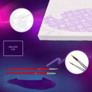 Kit de Modelado 3d + Pintura Colibríes Enamorados 30x40cm