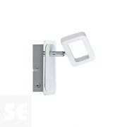 Foco Marco Frame 1x4,5 W Blanco Mate/Cromo 230 v Ref.66638