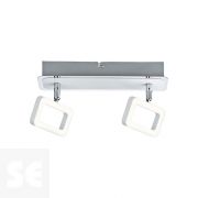 Foco Marco Frame 2x4,5 W Blanco Mate/Cromo 230 v Ref.66639