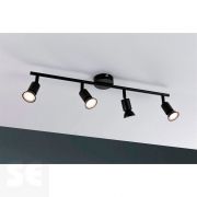 Aplique Carolina Negro Mate Max 4x10w-Gu10 66758