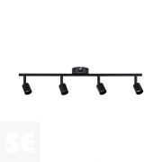 Aplique Carolina Negro Mate Max 4x10w-Gu10 66758