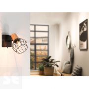 Aplique Lanka Led Negro-Madera Máx.1x20w/E14 66766