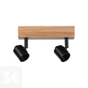 Aplique Arvid Led Madera-Negro Máx.2x20w/E27 66771