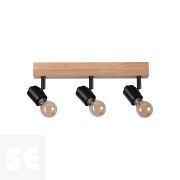 Aplique Arvid Led Madera-Negro Máx.3x20w/E27 66772