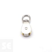 Polea Níquel Simple Giratoria  R/Latonada 30x10mm (1u.)