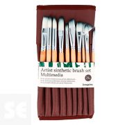 Set 24 Pinceles Sintéticos con Estuche