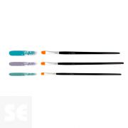 Set 3 Pinceles Sintéticos Lengua de Gato Nº 4, 8, 12