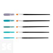 Set 5 Pinceles Sintéticos Lengua de Gato Nº 2, 4, 6, 8, 10