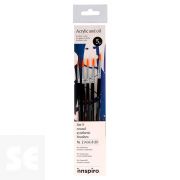 Set 5 Pinceles Sintéticos Redondos Nº 2, 4, 6, 8, 10