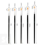 Set 5 Pinceles Sintéticos Redondos Nº 2, 4, 6, 8, 10