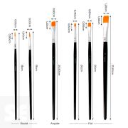Set 6 Pinceles Sintéticos Variados