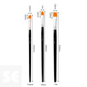 Set 3 Pinceles Sintéticos Variados